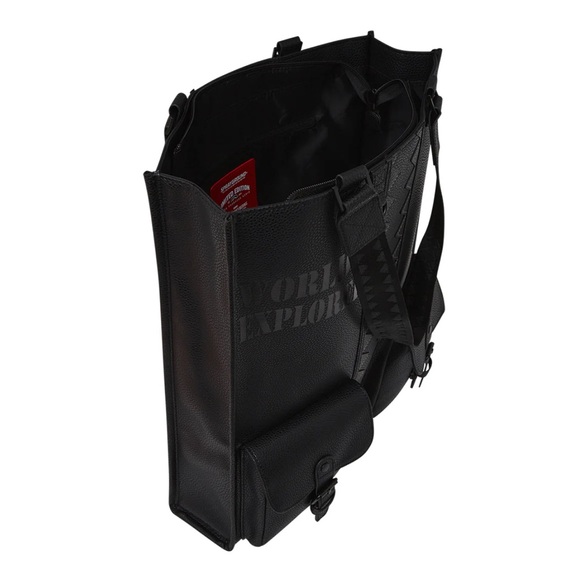 Sprayground Black Messenger Bag - Picture 2 of 6